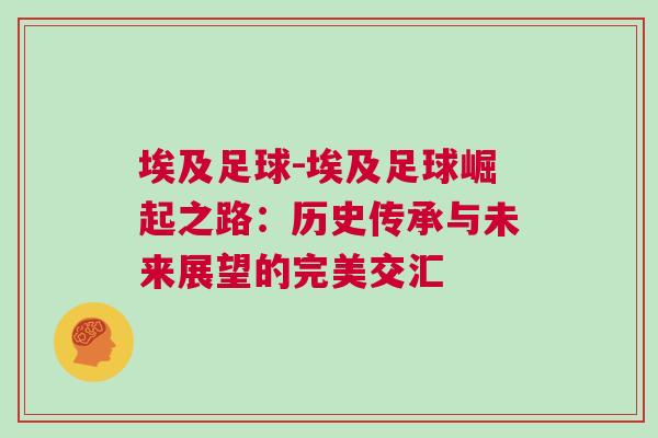 埃及足球-埃及足球崛起之路：歷史傳承與未來展望的完美交匯