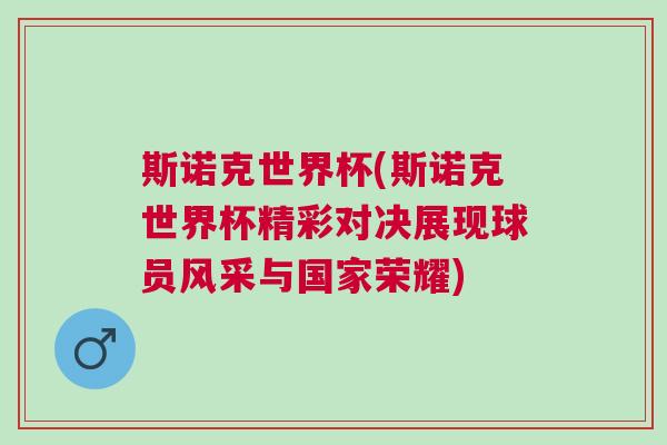 斯諾克世界杯(斯諾克世界杯精彩對決展現球員風采與國家榮耀)