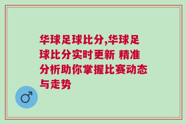 華球足球比分,華球足球比分實時更新 精準分析助你掌握比賽動態與走勢